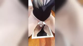 Masturbating with Sex Toys  -Blonde Rides Dildo & Moans to Orgasm