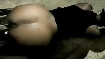 Amateur Ebony Babe with Big Booty Fucks Herself with Dildo - Hot Masturbation Orgasm!