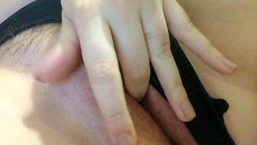 Amateur Wet Pussy Masturbation with Finger and Creamy Selfie