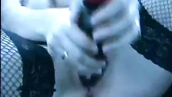 MILF Masturbates with Dildo in Car - Amateur Blonde Busty Orgasm