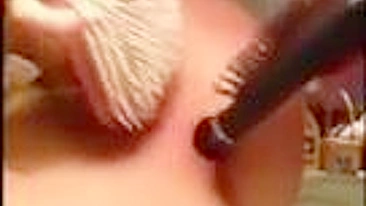 Small Titted Teen Masturbates with DP and Anal Toy