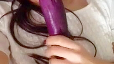 Skinny Asian Squirts with Dildo & Homemade Masturbation