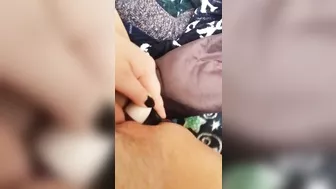 Amateur Masturbates with Double Dildos & Selfies Her Orgasmic Moans