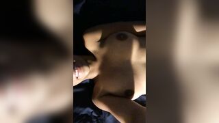 Amateur Ebony Fingered Her Shaved Pussy in Hot Homemade Masturbation Selfie