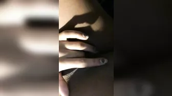 Amateur Ebony Fingered Her Shaved Pussy in Hot Homemade Masturbation Selfie