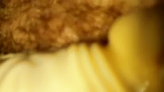 MILF Mom Hairy Pussy Orgasm w/ Dildo Cushion - Amateur Homemade Sex Toy Fun!