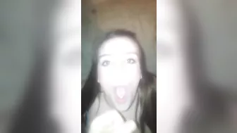 Masturbating Brunette Takes Cum with Sex Toys - Amateur BJ & Facial!