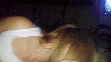 MILF Masturbates with Vibrator & Blows Big Natural Tits!