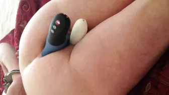 Masturbating Submissive Tied Up with Sex Toys - Amateur Anal BDSM DP