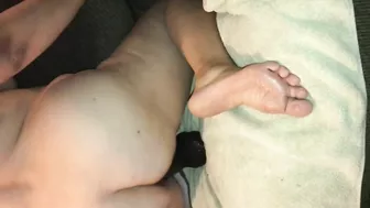 MILF Masturbates with Huge Dildo & First BBC Encounter!