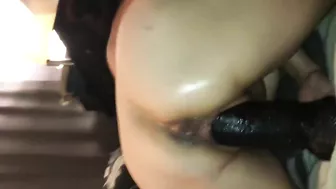 MILF Masturbates with Huge Dildo & First BBC Encounter!