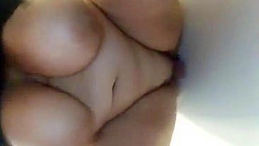 Bouncy BBW Masturbates with Big Tits and Dildo - Homemade Amateur Porn