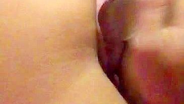 Petite Girlfriend Tight Ass Masturbates with Dildo & Moans in Homemade Porn!