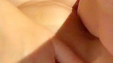 Busty Teen Selfie Masturbates with Shaved Pussy & Fingers Big Tits