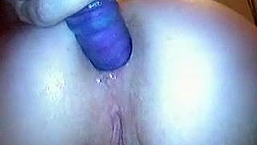 Masturbating Girlfriend with Dildo and Anal Training