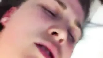 Masturbating Teen Gets Facials with Dildo Fucking!