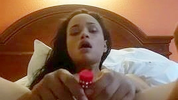 Amateur Ebony Teen Selfie Masturbation with Dildo and Orgasm