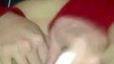 Masturbating Teen Goes Wild with Hairbrush and Dildo!