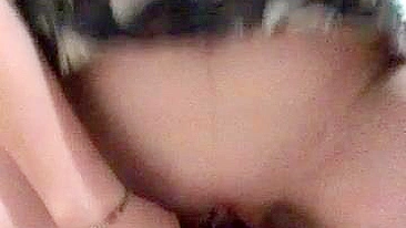 College Girl First Big Dildo Squirt!