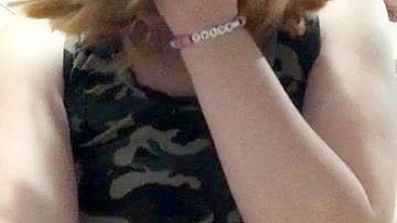 College Girl First Big Dildo Squirt!