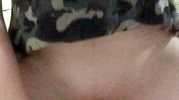 College Girl First Big Dildo Squirt!