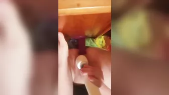 Masturbating with a Wall Dildo and Cuming Hard!