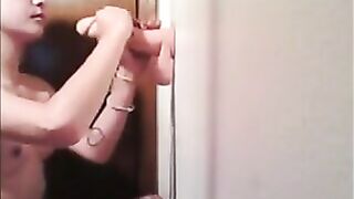 College Amateur Homemade Masturbation with BJ & Dildo