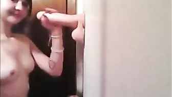 College Amateur Homemade Masturbation with BJ & Dildo