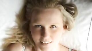 Blonde College Teen Homemade Masturbation and Cumming! #Orgasm