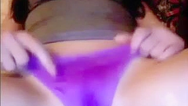 College Brunette Fingerings Her Big Tits in Homemade Masturbation Porn