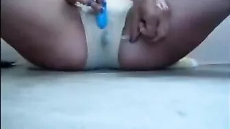 College Teen Homemade Masturbation with Dildo and Squirt Orgasm