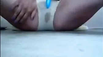 College Teen Homemade Masturbation with Dildo and Squirt Orgasm