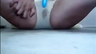 College Teen Homemade Masturbation with Dildo and Squirt Orgasm