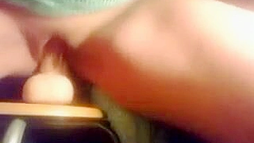 MILF Cowgirl Homemade Orgasm with Dildo and Amateur Cumshot