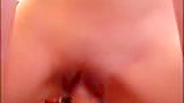 Petite Teen Homemade Dildo Orgasm for Skinny Boyfriend!