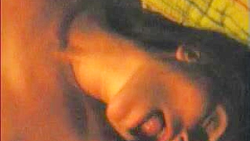 Amateur Brunette Blows Boyfriend Cum all over her Pretty Face during Homemade Masturbation Session