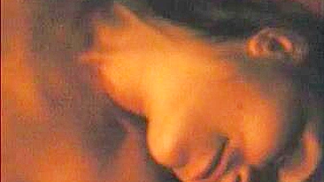 Amateur Brunette Blows Boyfriend Cum all over her Pretty Face during Homemade Masturbation Session