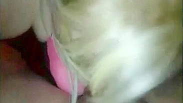 Blonde Wife Masturbation Session with Sex Toys & Blowjob