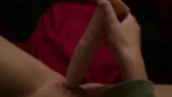 Petite Teen Masturbates with Tight Pussy and Shaved Pubes on Homemade Video