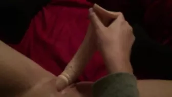 Petite Teen Masturbates with Tight Pussy and Shaved Pubes on Homemade Video