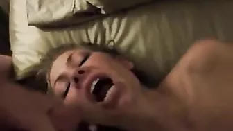 Blonde College Girl Masturbates with Sex Toys and Gets Cum in Mouth