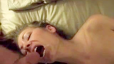 Blonde College Girl Masturbates with Sex Toys and Gets Cum in Mouth