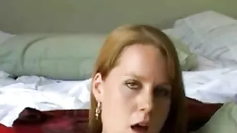 Redhead Amateur Homemade Masturbation Cumming Facial Orgasm