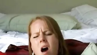 Redhead Amateur Homemade Masturbation Cumming Facial Orgasm