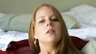 Redhead Amateur Homemade Masturbation Cumming Facial Orgasm