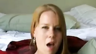 Redhead Amateur Homemade Masturbation Cumming Facial Orgasm