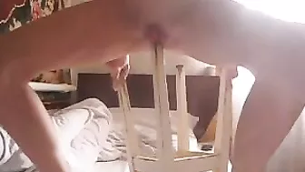 Petite Teen Masturbates with Dildo and Shaves Skinny Legs in Homemade Porn