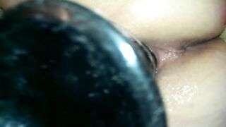 MILF Mom Huge Dildo Orgasm  -BBW Wife Homemade Sex Toys