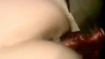 Masturbating with Sex Toys and Multiple Cocks - Amateur Brunette Homemade Threesome