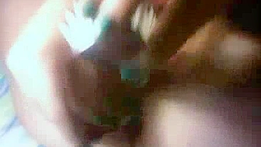 Homemade DP Masturbation with Sharpie & Hairbrush! Amateur Anal Ass College